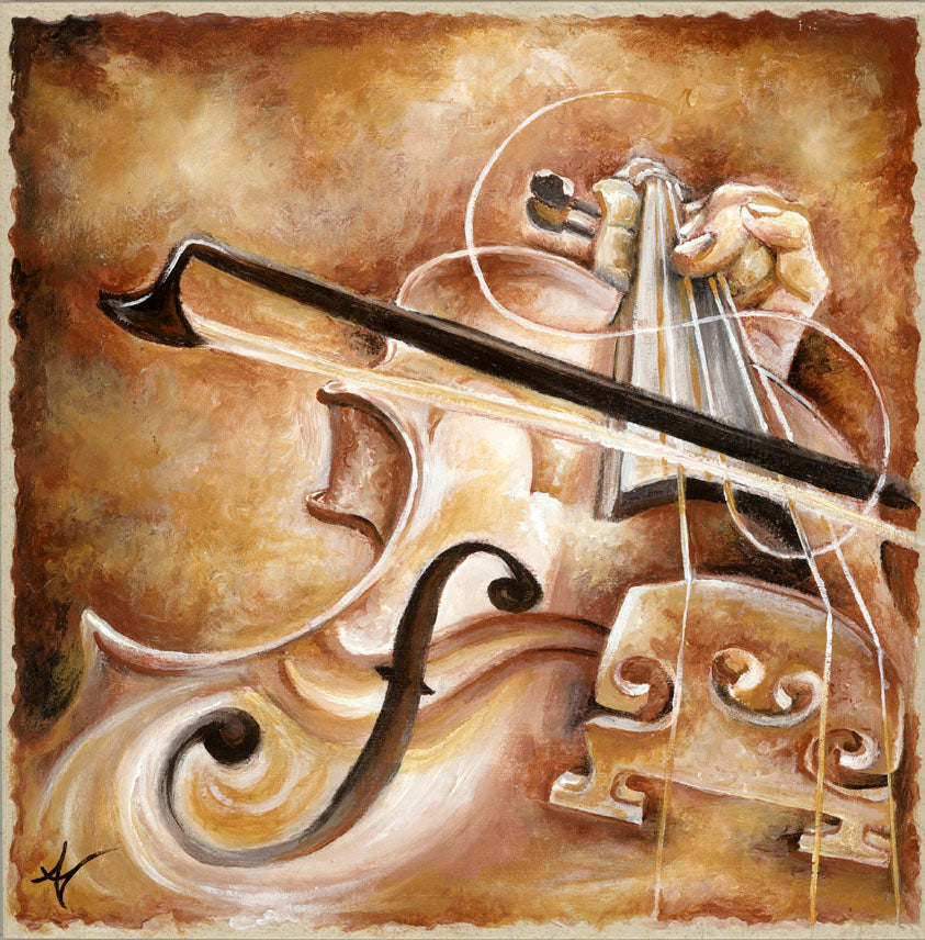 Broken Strings Art Print by Amanda Kiser
